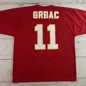 Vintage Elvis Grbac (QB) Kansas City KC Chiefs Jersey Logo 7 Size L 46-48 EUC